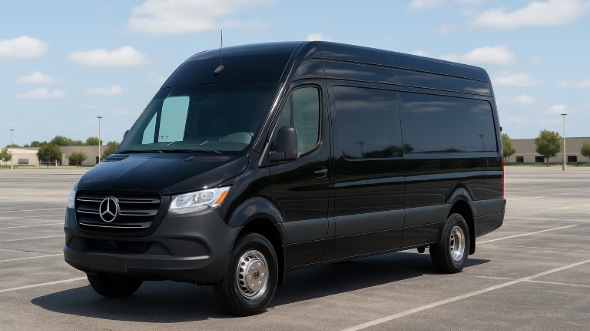 Exterior of Cornelius Party Bus Company's 14 Passenger Sprinter Limousine in Cornelius