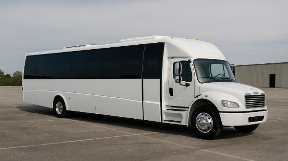 Exterior of Fuquay-Varina Party Bus Company's 30 Passenger Party Bus in Fuquay-Varina