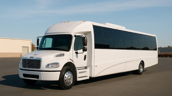 Exterior of North Carolina Party Bus Company's 35 Passenger Minibus in North Carolina