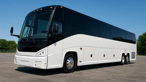 Exterior of North Carolina Party Bus Company's 47 Passenger Charter Bus in North Carolina