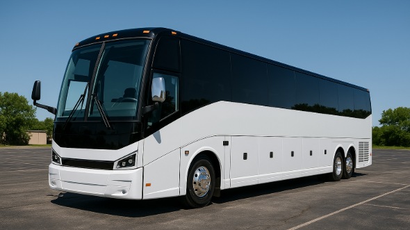 Exterior of North Carolina Party Bus Company's 50 Passenger Party Bus in North Carolina