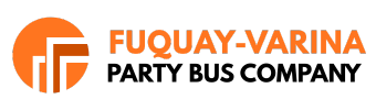 fuquay varina party bus company logo